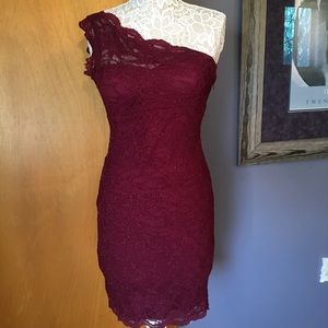 Burgundy Cocktail Dress